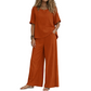 Set met ruimvallend topje en wijde broek voor dames