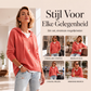 Casuele capuchontrui voor dames met trekkoord