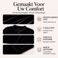 Elegant fluwelen damesmodel met V-hals