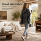 Gebreide hoodie met luipaardprint voor dames