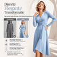 Elegante midi-jurk met V-hals voor dames