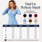 Elegante midi-jurk met V-hals voor dames