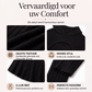Geribbelde gebreide damesoutfit van 2 delen