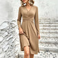 Elegante midi-jurk met V-hals voor dames
