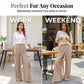 Dames Broek met Hoge Taille en Wijde Pijpen | Casual Pantalon