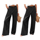 Dames Broek met Hoge Taille en Wijde Pijpen | Casual Pantalon