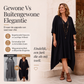 Losse asymmetrische jurk met V-hals voor dames