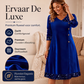 🌟 Nieuw & Trendy👗 Fluwelen V-Hals Jurk – Chic & Elegant