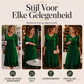 🌟 Nieuw & Trendy👗 Fluwelen V-Hals Jurk – Chic & Elegant