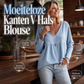 Casual blouse voor dames met V-hals en lange mouwen