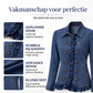 Dames double-breasted kanten spijkerjas