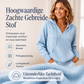 Casual effen trui met capuchon en V-hals voor dames