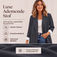 Casual blazer voor dames met contrasterende manchetten