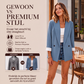 Casual blazer voor dames met contrasterende manchetten