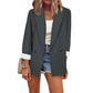 Casual blazer voor dames met contrasterende manchetten