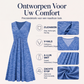 Mouwloze jurk met V-hals voor dames in grote maten