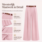 Elegante hooggetailleerde pantalon met wijde pijpen voor dames