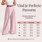 Elegante hooggetailleerde pantalon met wijde pijpen voor dames