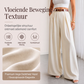 Elegante hooggetailleerde pantalon met wijde pijpen voor dames