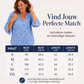 Dames top met bloemenprint en 3/4 wapperende mouwen