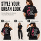 Dames-T-shirt met doodshoofdprint