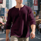 🔥 50% KORTING 👕 Heren Wafelgebreid Henley Shirt – Ademend comfort & stijlvolle casual look