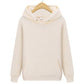 Unisex minimalistisch sweatshirt met capuchon en print