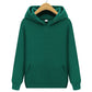 Unisex minimalistisch sweatshirt met capuchon en print