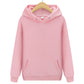 Unisex minimalistisch sweatshirt met capuchon en print
