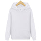 Unisex minimalistisch sweatshirt met capuchon en print