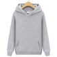Unisex minimalistisch sweatshirt met capuchon en print