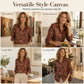 Vintage casual shirt met print voor dames