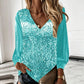 Elegante V-hals top met pailletten voor dames