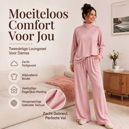 Dames coltrui en wijde pijpen broek set
