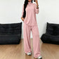 Dames coltrui en wijde pijpen broek set