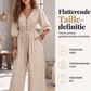 Jumpsuit met V-hals en getailleerde pasvorm voor dames