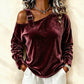 Losvallende off-shoulder pullover voor dames