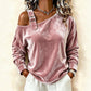 Losvallende off-shoulder pullover voor dames