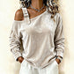 Losvallende off-shoulder pullover voor dames