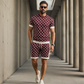 Casual set van 2 stuks voor heren: top en korte broek