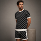 Casual set van 2 stuks voor heren: top en korte broek