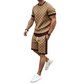 Casual set van 2 stuks voor heren: top en korte broek