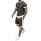 Casual set van 2 stuks voor heren: top en korte broek