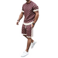 Casual set van 2 stuks voor heren: top en korte broek