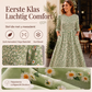 Damesjurk met smokwerk en bloemenprint