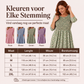 Damesjurk met smokwerk en bloemenprint