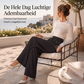 Elegante hooggetailleerde wijde pijpen broek voor dames
