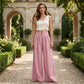 Women's High-Waist Pleated Wide-Leg Pants