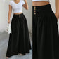 Women's High-Waist Pleated Wide-Leg Pants