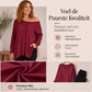 Off-shoulder top voor dames met splitzoom